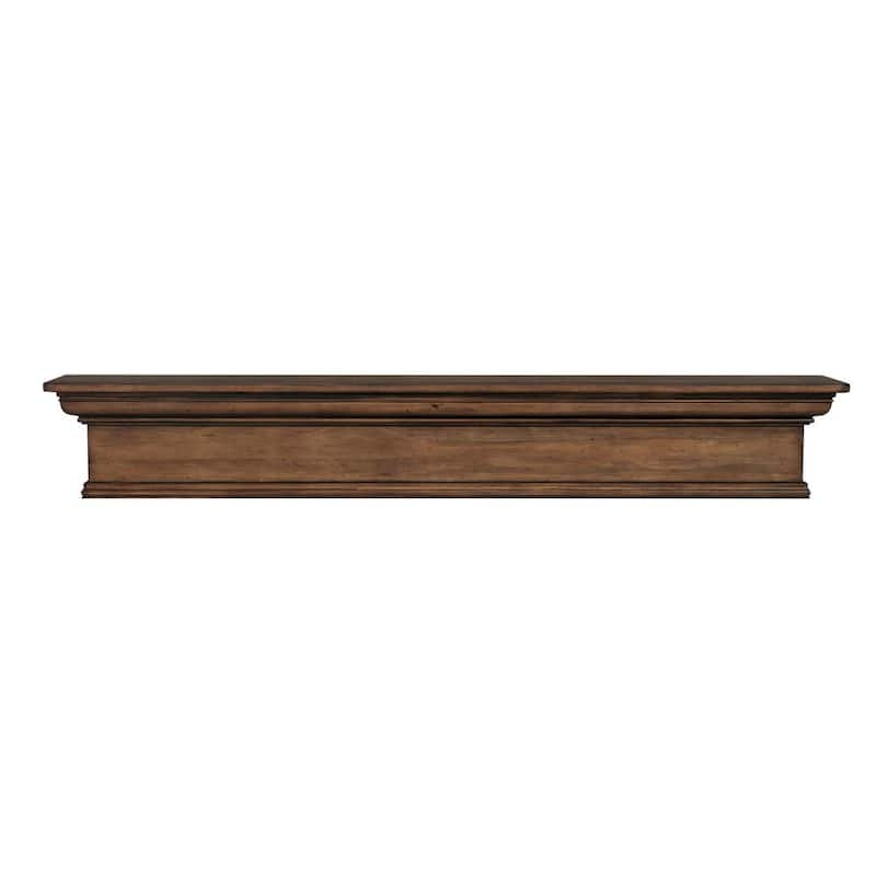 4 ft. Chestnut Distressed Cap-Shelf Mantel