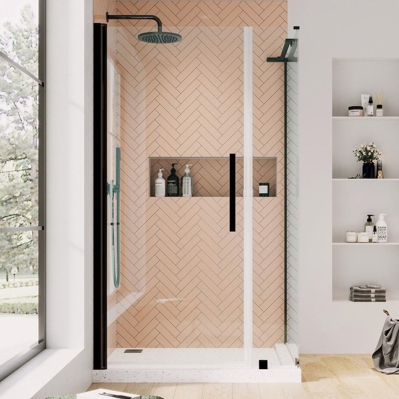 Pasadena 38-1/2 in. W x 72 in. H Rectangular Pivot Frameless Corner Shower Enclosure in ORB