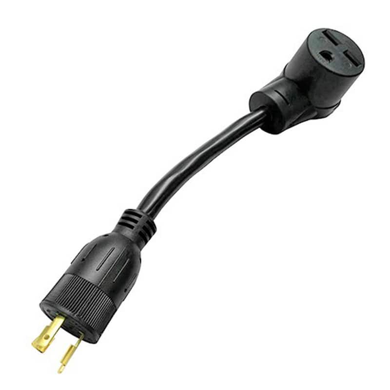 1 ft. 10/3 3-Wire 20 Amp 125-Volt 3-Prong NEMA L5-20P Plug to 30 Amp 250-Volt 6-30R Adapter Cord(L5-20P to 6-30R)