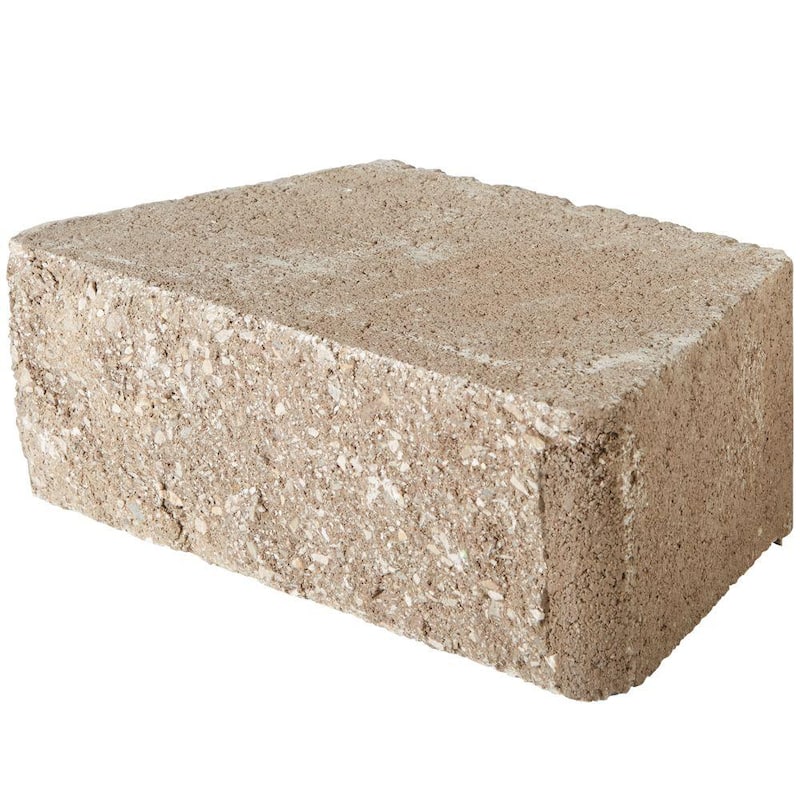 RockWall Small 4 in. x 11.75 in. x 6.75 in. Pecan Concrete Retaining Wall Block (144 Pcs. / 46.5 sq. ft. / Pallet)