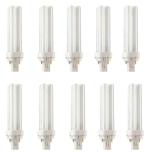 26-Watt G24d-3 CFLni 2-Pin Light Bulb Neutral (3500K) (10-Pack)