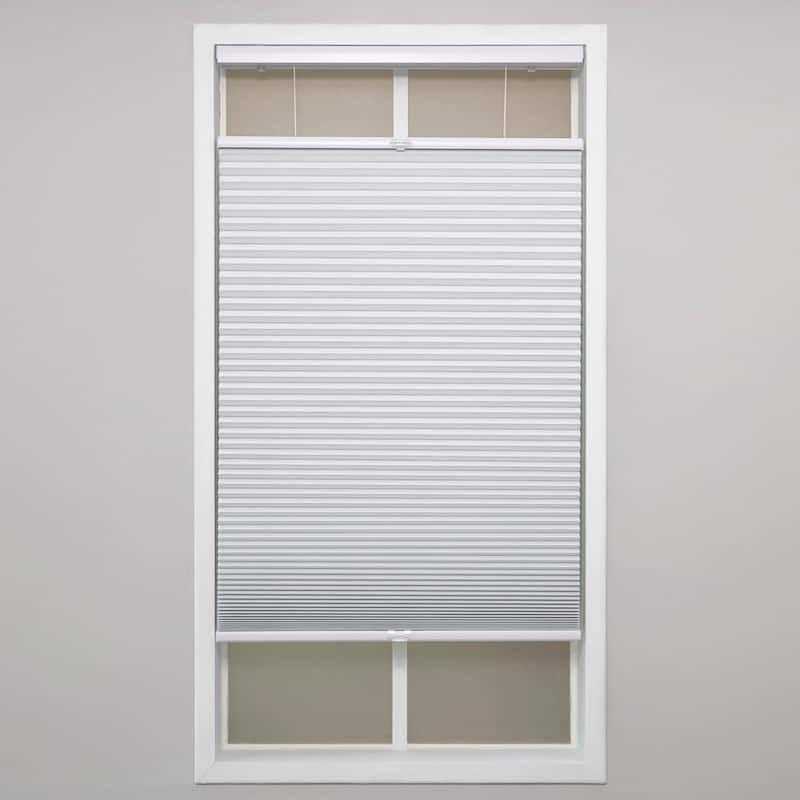 Cut-to-Width White Cordless Blackout Polyester 9/16 in. Top Down Bottom Up Shade 24.5 in. W x 72 in. L