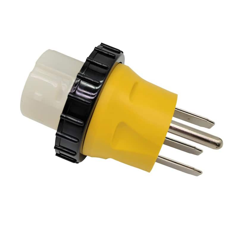 RV/Marine/Generator Locking Power Plug Adapter 125/250-Volt 30 Amp 14-50P Male Plug to 50 Amp SS2-50R Female Connector